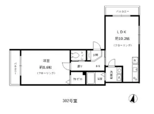 アミル中十条【3階】の間取り