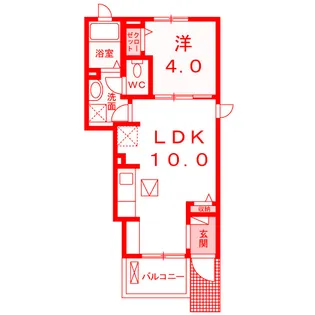 ルピナス鎌倉【1階】の間取り