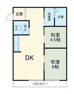 サニーヨコハマA棟【3階】の間取り