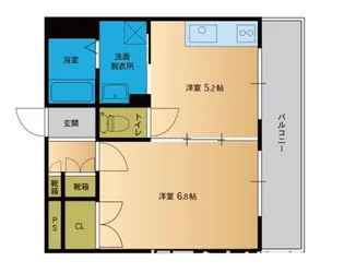 チコハウス【6階】の間取り