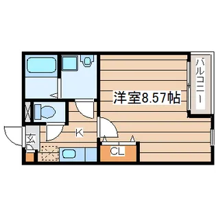 クレフラスト福祉大前IIA【1階】の間取り