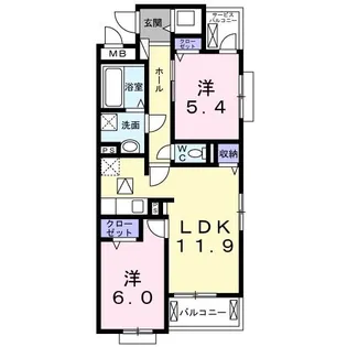 ステラガーデン【1階】の間取り