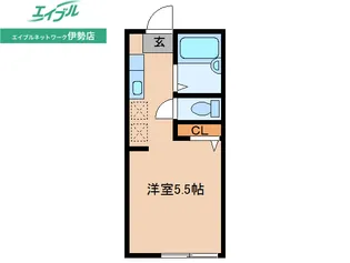 ダンケタカミヤII【1階】の間取り