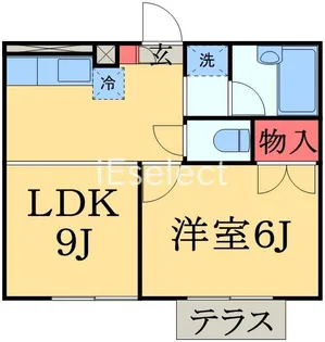 メリーベル蘇我【1階】の間取り