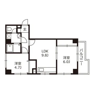 イーハトーヴ・ムトー【3階】の間取り