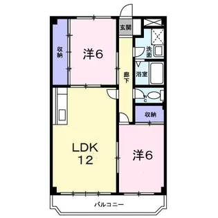 サンライズ・マンション【2階】の間取り