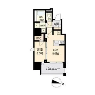 グランカーサ仙台晩翠通【4階】の間取り
