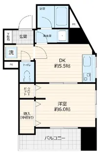 K.BLDG【5階】の間取り
