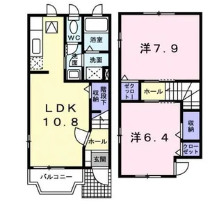 セレーノ壱番館【1階】の間取り