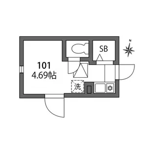 グラード氷川台【1階】の間取り