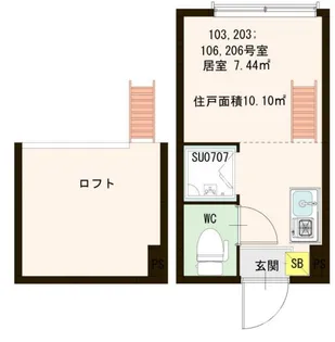 フィオーレ(Fiore) 阿佐ヶ谷【1階】の間取り