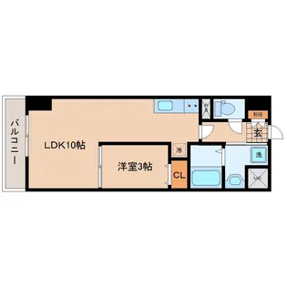LUANA・AIR・RESIDENCE錦町【6階】の間取り