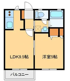 ドミールエブラ【1階】の間取り