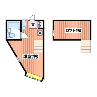 ホワイトハウス日野【2階】の間取り
