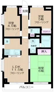 ファーストシティ大宮【5階】の間取り