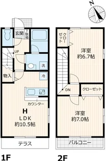 東京都小金井市貫井南町2【一戸建】の間取り