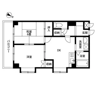 東京都八王子市台町2【マンション】の間取り