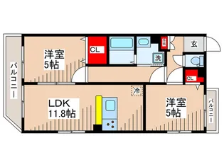 ポンピエール板橋本町【2階】の間取り
