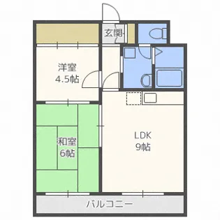 アーバンヒル宮の沢【4階】の間取り