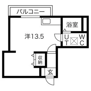 メリディアンなないろの里伍番館【2階】の間取り