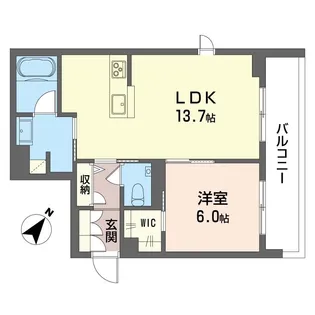 カーサレジオ新川崎【2階】の間取り