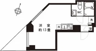 スターレジデンス広尾【4階】の間取り