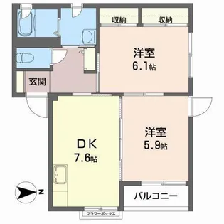 アーバンストリートB【1階】の間取り