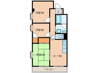 メゾン大南【2階】の間取り