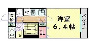 プレサンス難波幸町【8階】の間取り