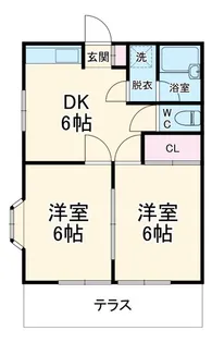 めぐみハイツ【1階】の間取り