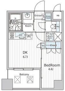 ビエラコート日本橋久松町【3階】の間取り
