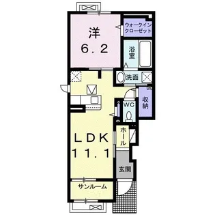 アプローチII【1階】の間取り