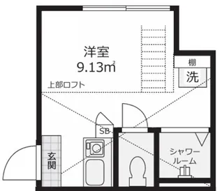 QUQURI MEGURO【2階】の間取り