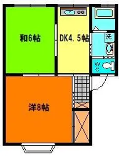 クレール仁井田【2階】の間取り