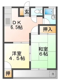 カーサ三岡【2階】の間取り