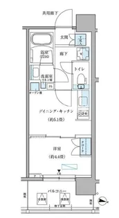 パークアクシス新大橋【8階】の間取り