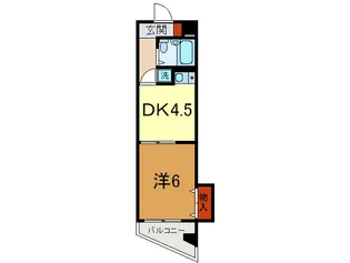 ベルズコ-ト塚本【4階】の間取り