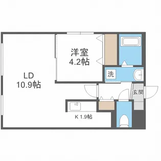 プリエ北33条【3階】の間取り