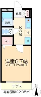 アヴェールM【1階】の間取り