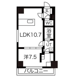 TROIS 1ST【9階】の間取り