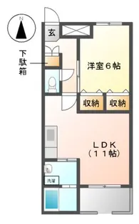 グレイシャス【3階】の間取り