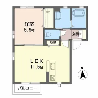 シャーメゾンM・II【2階】の間取り