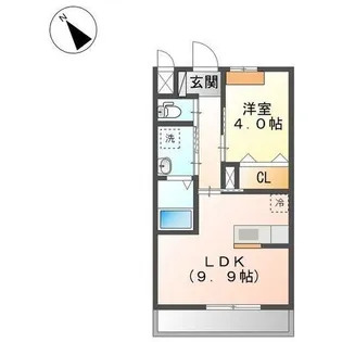 アフロディーテ【1階】の間取り