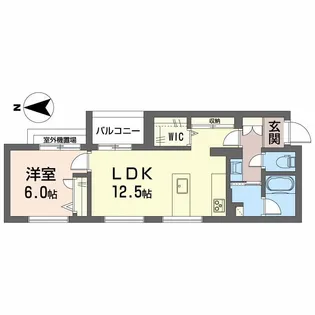 シャーメゾン板屋町【2階】の間取り