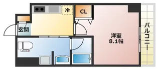 エルスタンザ仙台八幡【6階】の間取り