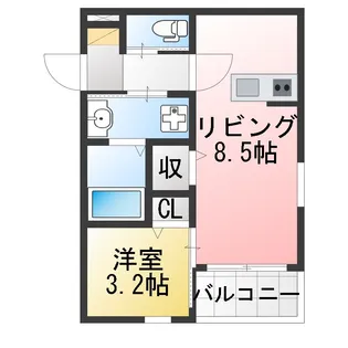 【新築】S-SQUARE【2階】の間取り