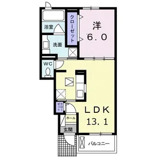 メゾンブランシュIII【1階】の間取り