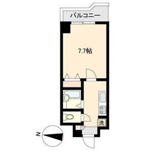 晩翠ウイングビル【8階】の間取り