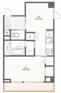 下井草ワコー第6マンション【5階】の間取り