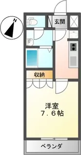 チャーム ツインズ 壱番館【2階】の間取り